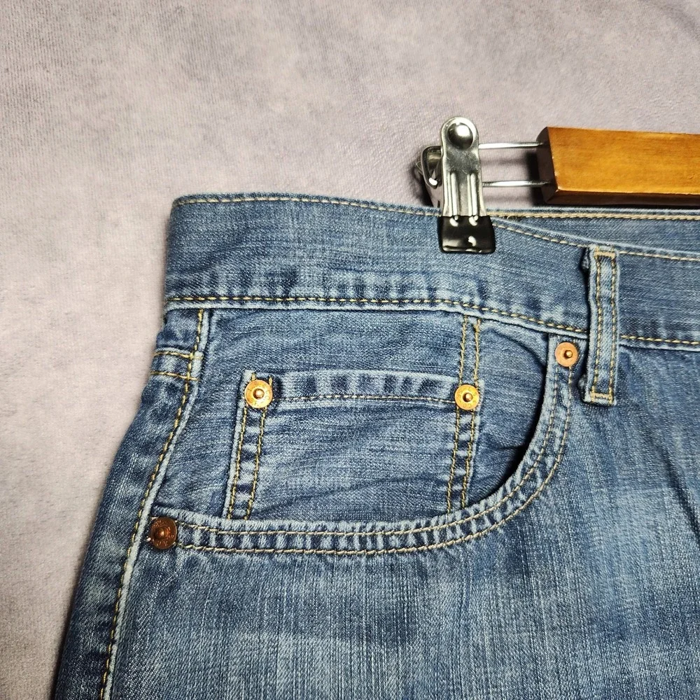 Levis 559 Relaxed Straight Jeans Mens 42x32 Blue Medium Wash Denim 100% Cotton